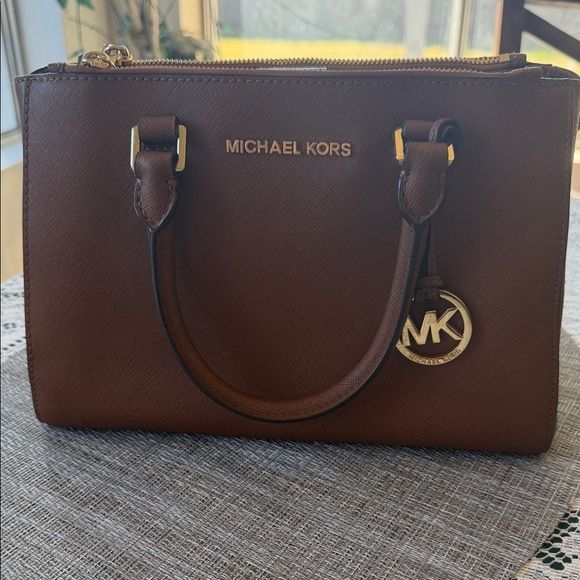 Michael Kors Tan Leather Satchel - Picture 8 of 8